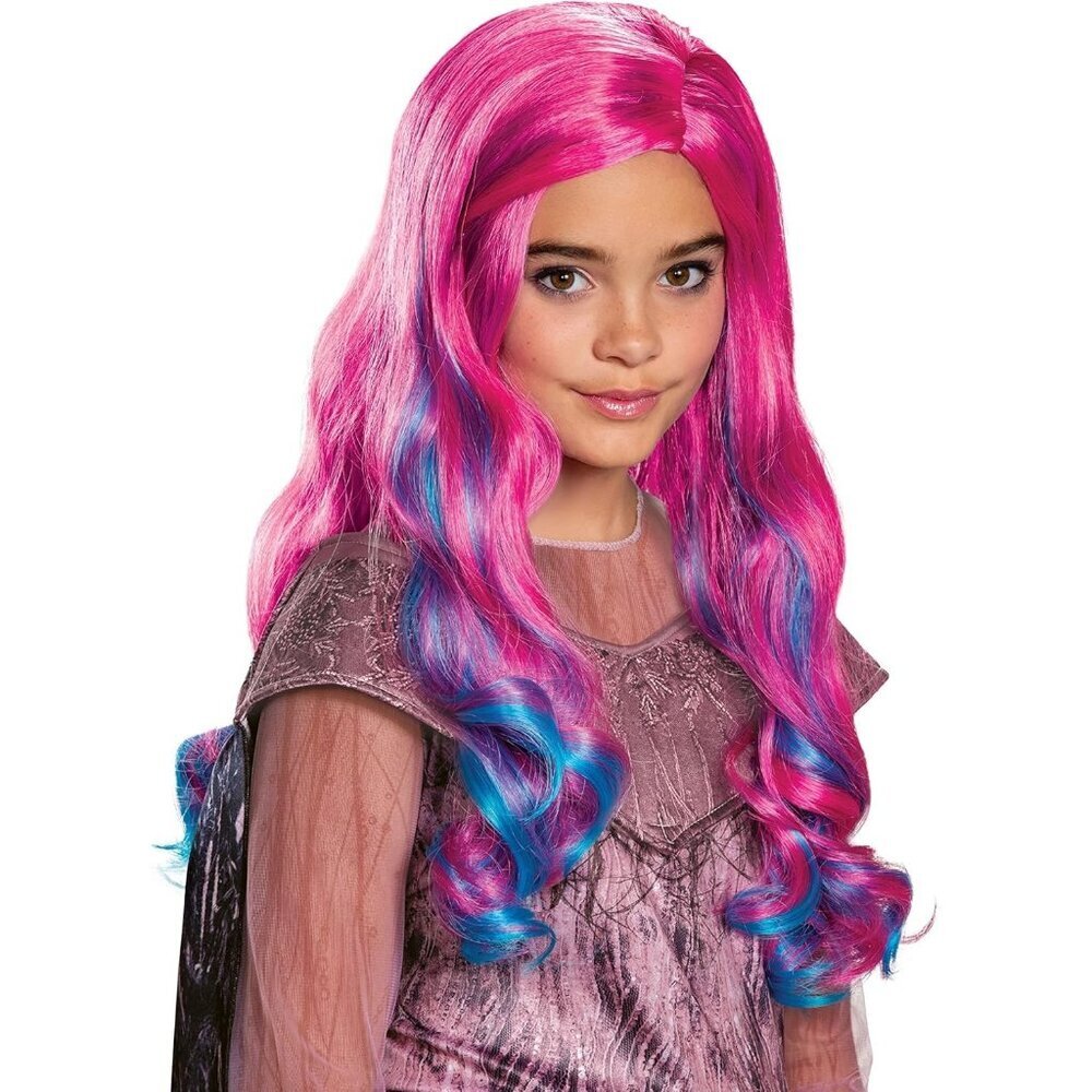 Girls Pink Audrey Descendants Standard Straight Imported Wig